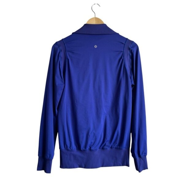 Lululemon Raja Women's Track Jacket Size 4 Cobalt Blue - Picture 6 of 12